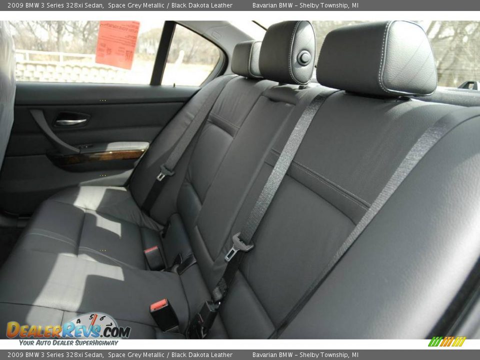 2009 BMW 3 Series 328xi Sedan Space Grey Metallic / Black Dakota Leather Photo #12