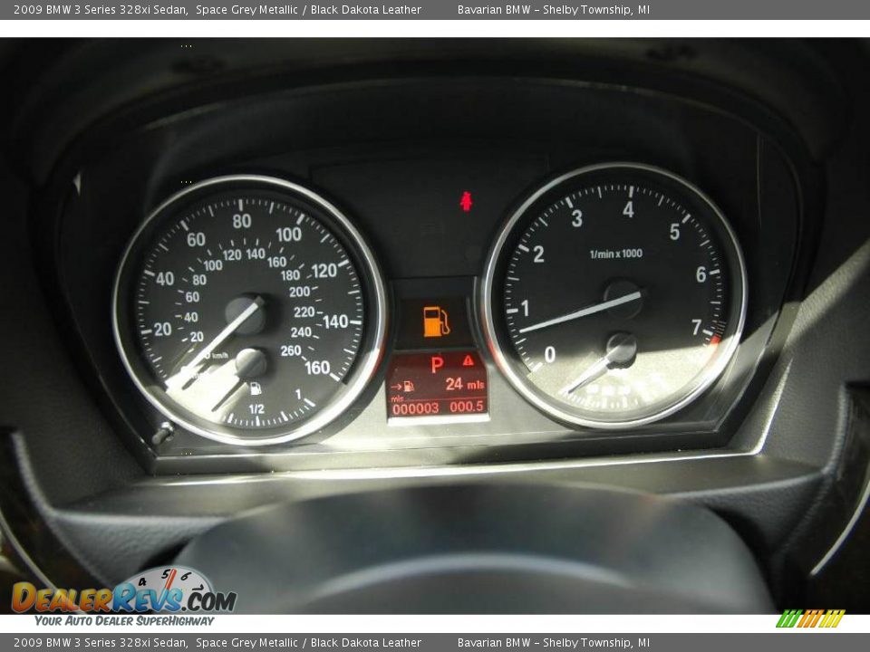 2009 BMW 3 Series 328xi Sedan Space Grey Metallic / Black Dakota Leather Photo #16