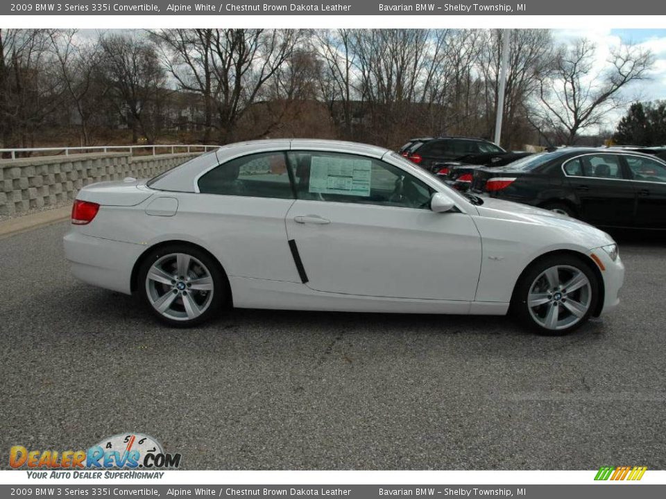 2009 BMW 3 Series 335i Convertible Alpine White / Chestnut Brown Dakota Leather Photo #5