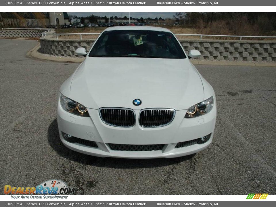 2009 BMW 3 Series 335i Convertible Alpine White / Chestnut Brown Dakota Leather Photo #7