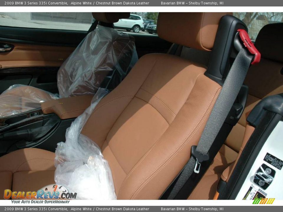 2009 BMW 3 Series 335i Convertible Alpine White / Chestnut Brown Dakota Leather Photo #10