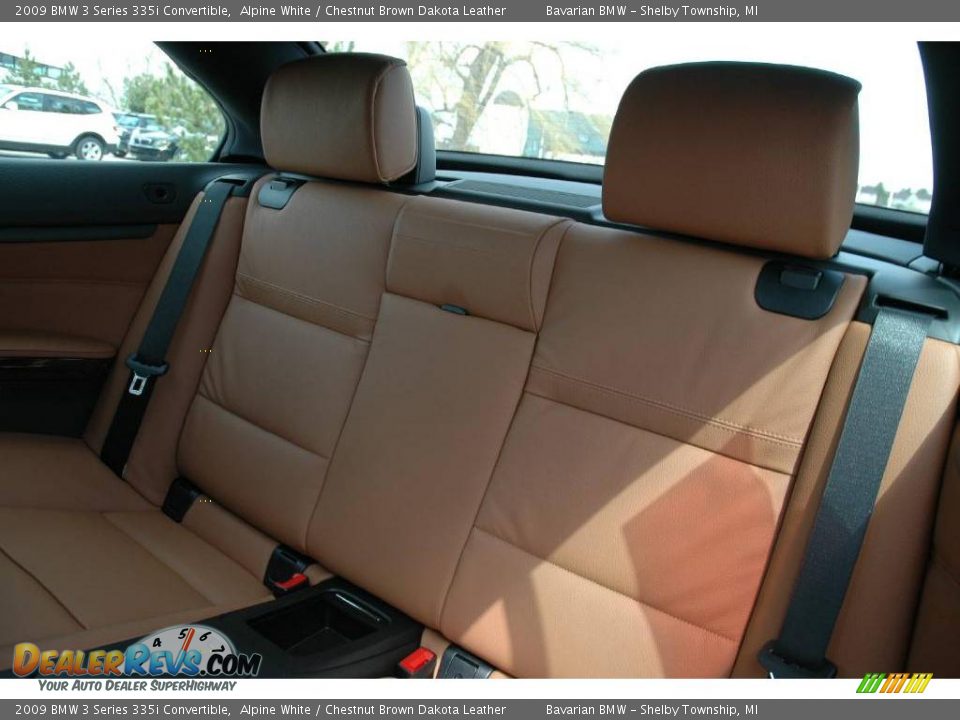 2009 BMW 3 Series 335i Convertible Alpine White / Chestnut Brown Dakota Leather Photo #11