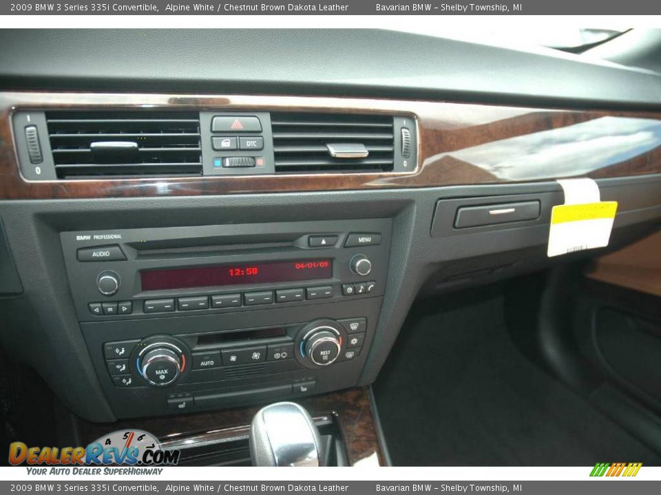 2009 BMW 3 Series 335i Convertible Alpine White / Chestnut Brown Dakota Leather Photo #13