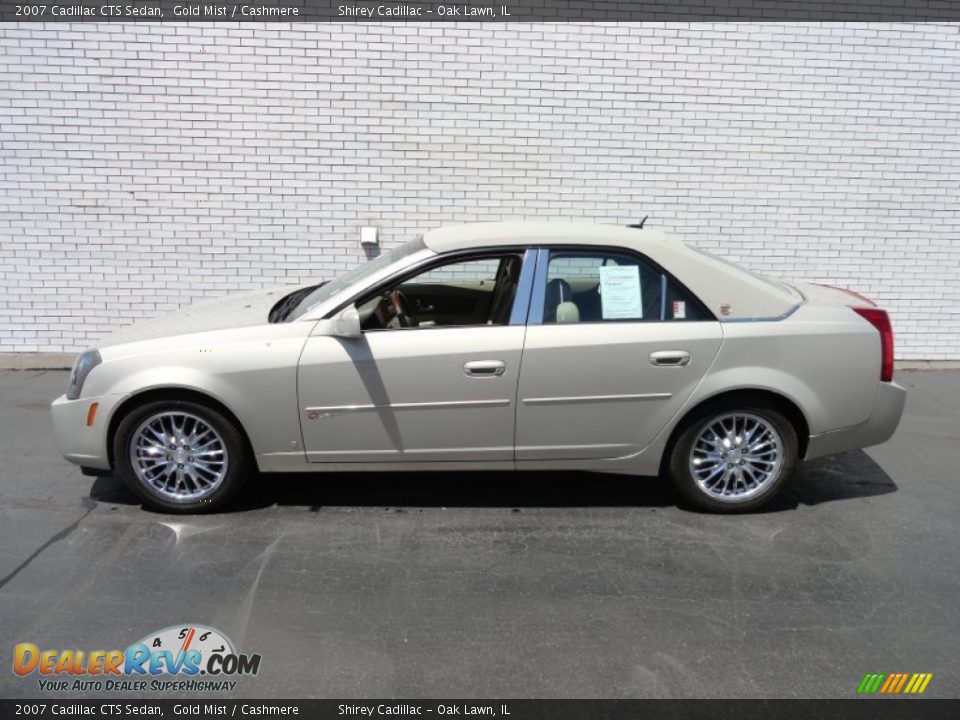2007 Cadillac CTS Sedan Gold Mist / Cashmere Photo #5