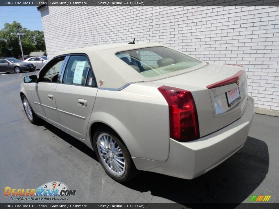 2007 Cadillac CTS Sedan Gold Mist / Cashmere Photo #6
