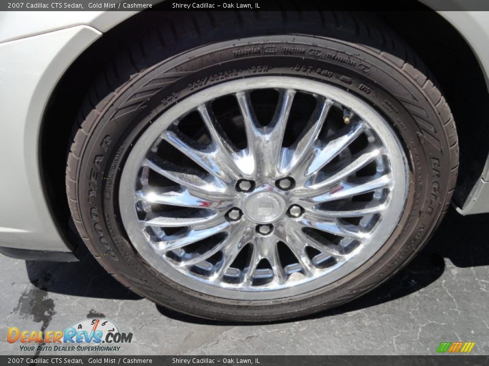 2007 Cadillac CTS Sedan Gold Mist / Cashmere Photo #10