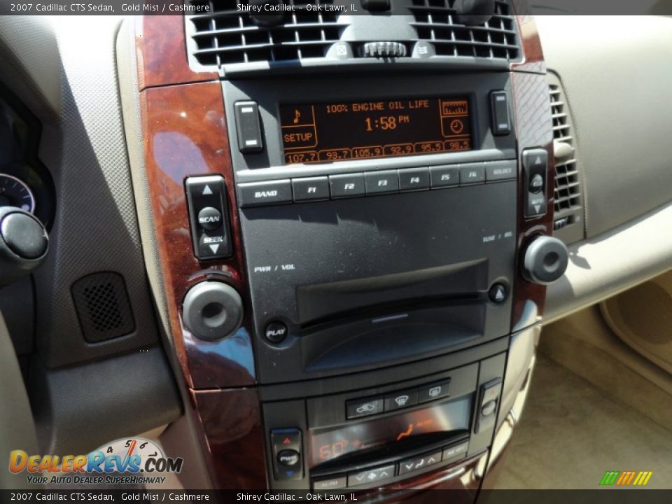 2007 Cadillac CTS Sedan Gold Mist / Cashmere Photo #20