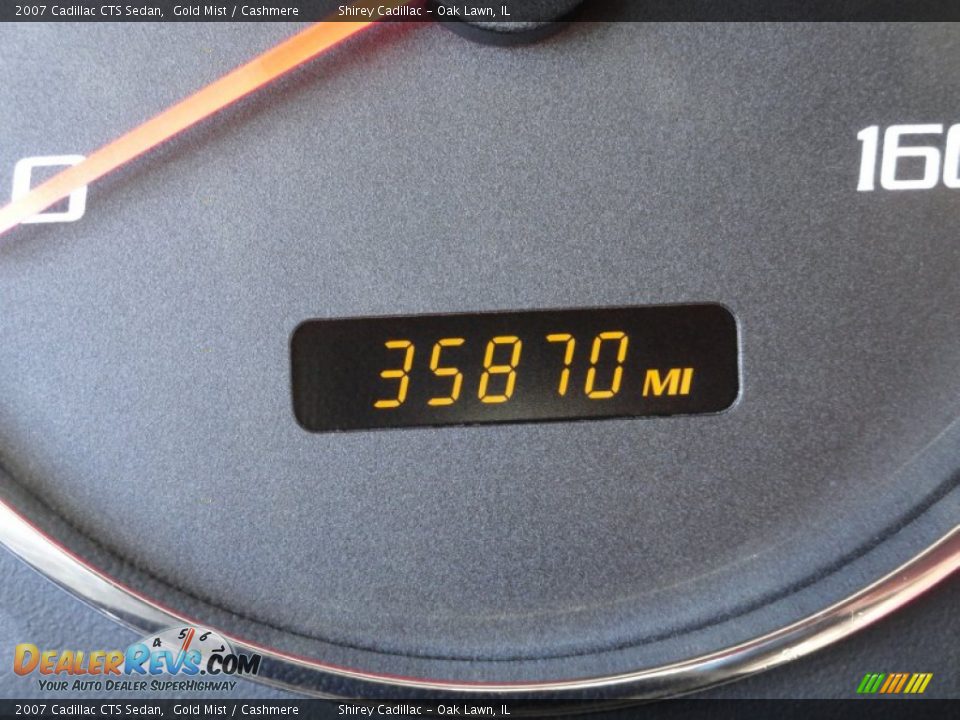 2007 Cadillac CTS Sedan Gold Mist / Cashmere Photo #22