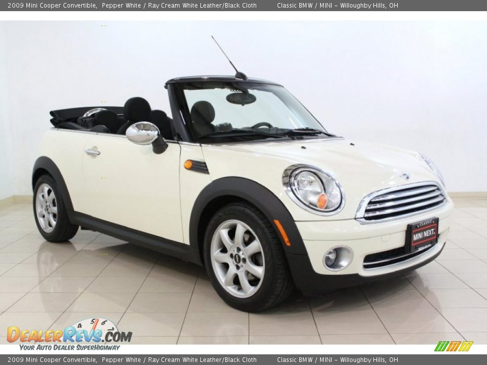 Front 3/4 View of 2009 Mini Cooper Convertible Photo #1