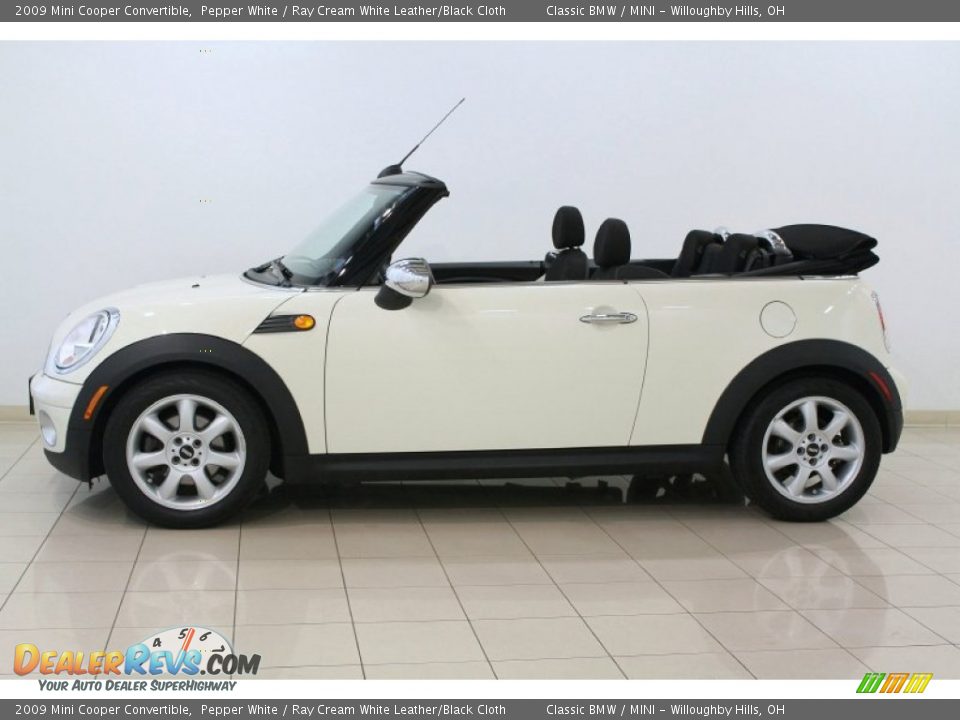 Pepper White 2009 Mini Cooper Convertible Photo #4