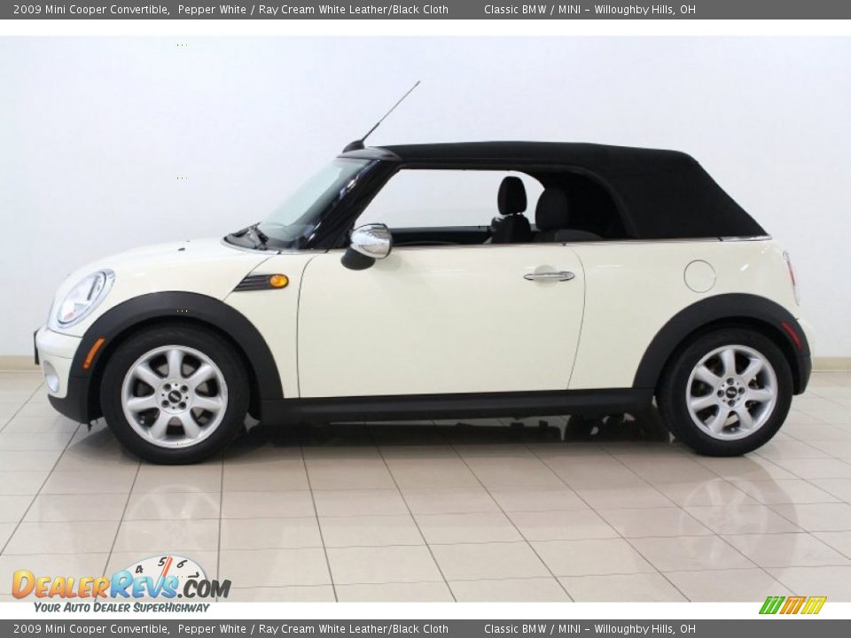 Pepper White 2009 Mini Cooper Convertible Photo #5