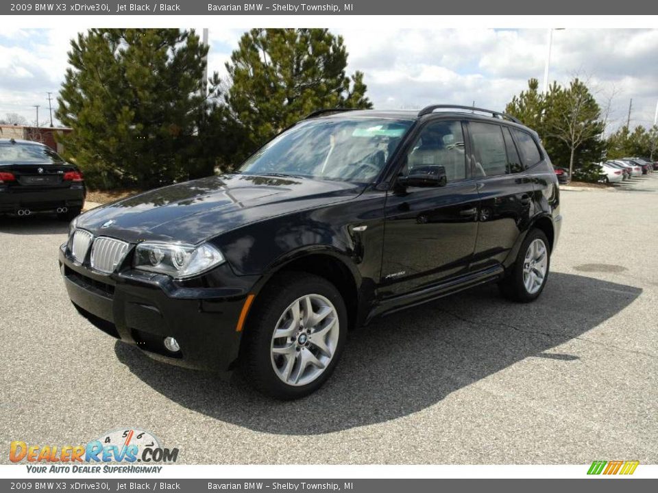 2009 BMW X3 xDrive30i Jet Black / Black Photo #1