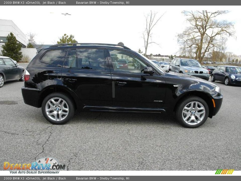 2009 BMW X3 xDrive30i Jet Black / Black Photo #6