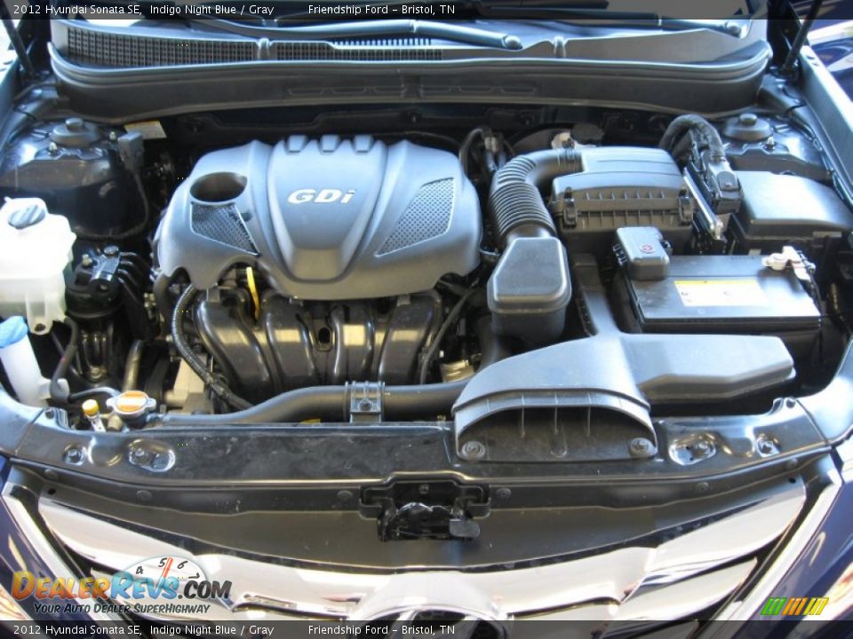 2012 Hyundai Sonata SE Indigo Night Blue / Gray Photo #10
