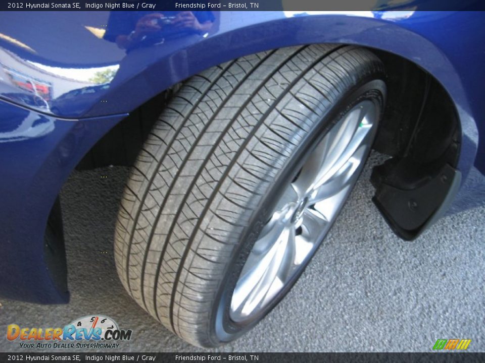 2012 Hyundai Sonata SE Indigo Night Blue / Gray Photo #12