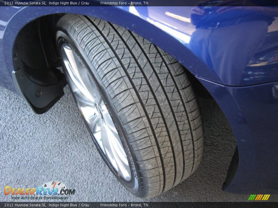 2012 Hyundai Sonata SE Indigo Night Blue / Gray Photo #13
