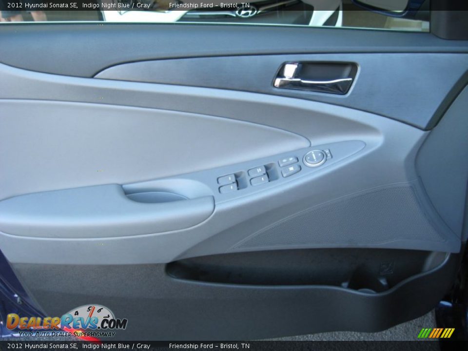 2012 Hyundai Sonata SE Indigo Night Blue / Gray Photo #18