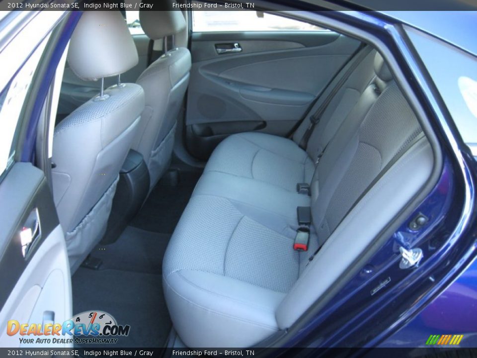 2012 Hyundai Sonata SE Indigo Night Blue / Gray Photo #19