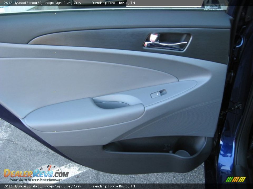 2012 Hyundai Sonata SE Indigo Night Blue / Gray Photo #21
