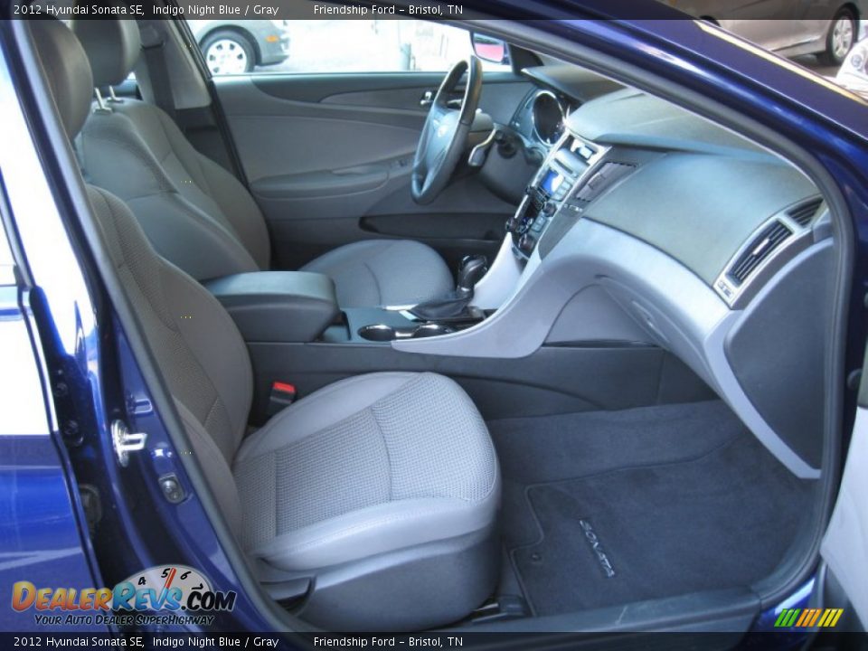 2012 Hyundai Sonata SE Indigo Night Blue / Gray Photo #22