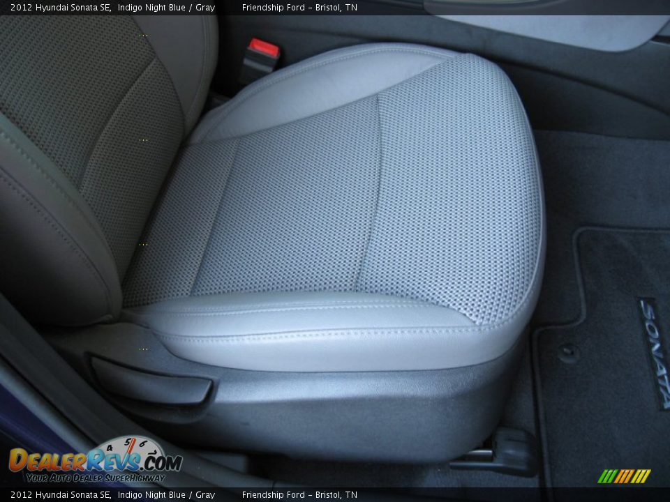 2012 Hyundai Sonata SE Indigo Night Blue / Gray Photo #23