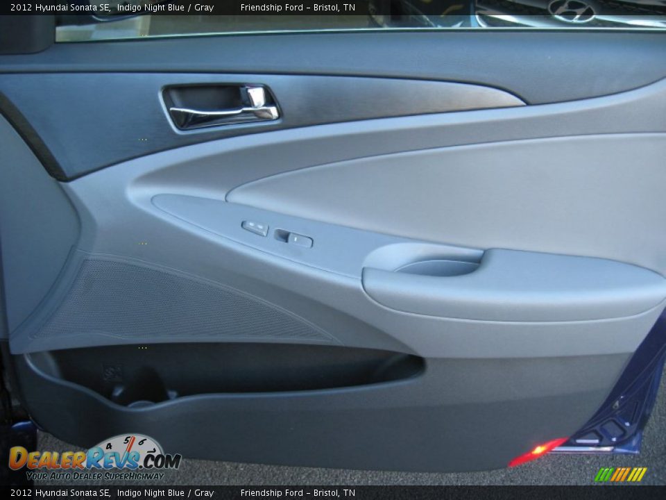 2012 Hyundai Sonata SE Indigo Night Blue / Gray Photo #24