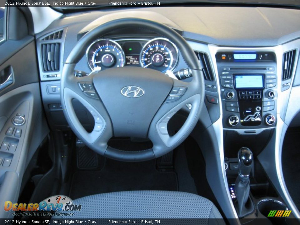 2012 Hyundai Sonata SE Indigo Night Blue / Gray Photo #25