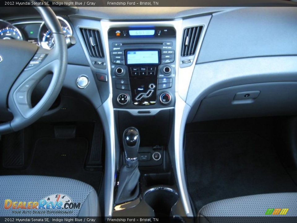 2012 Hyundai Sonata SE Indigo Night Blue / Gray Photo #26