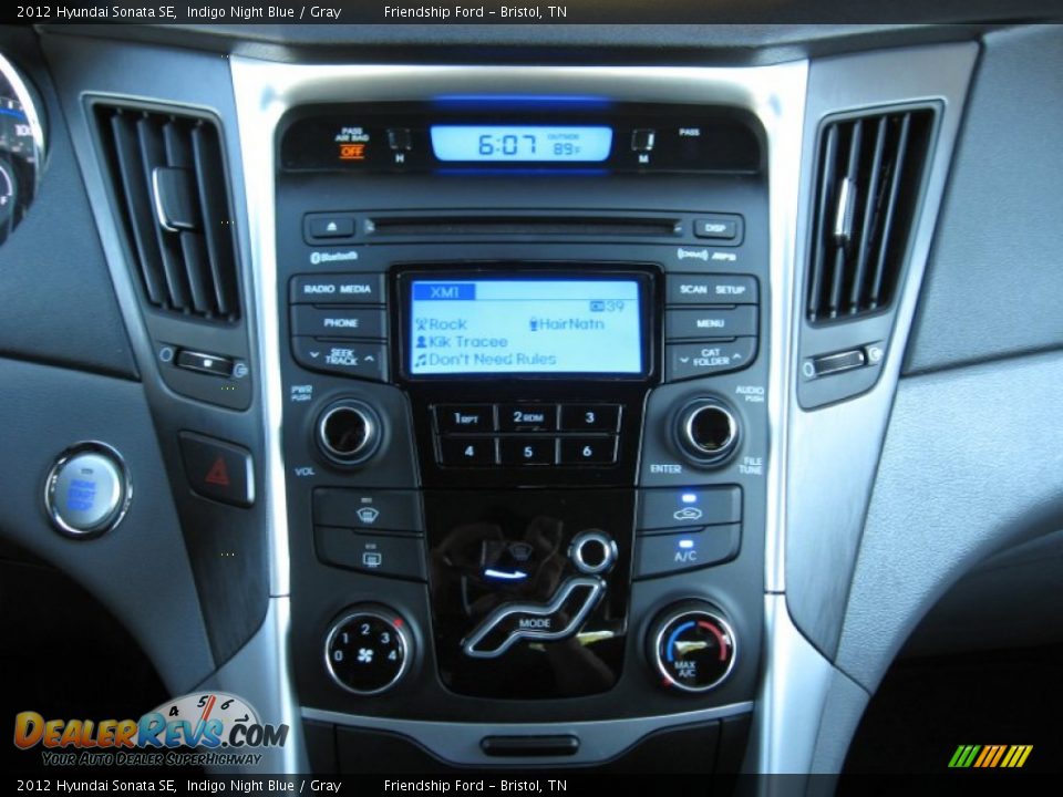 2012 Hyundai Sonata SE Indigo Night Blue / Gray Photo #27