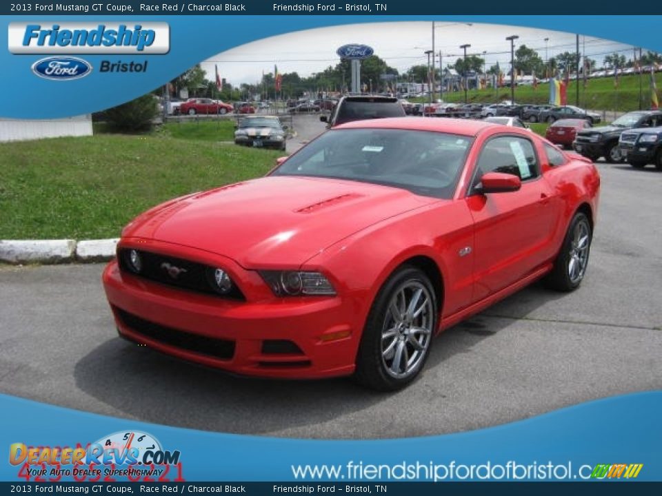 2013 Ford Mustang GT Coupe Race Red / Charcoal Black Photo #2