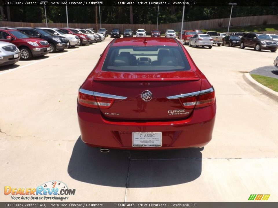 2012 Buick Verano FWD Crystal Red Tintcoat / Cashmere Photo #4
