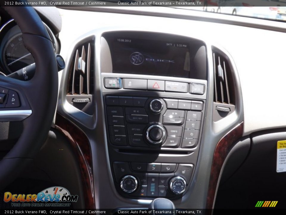 2012 Buick Verano FWD Crystal Red Tintcoat / Cashmere Photo #9
