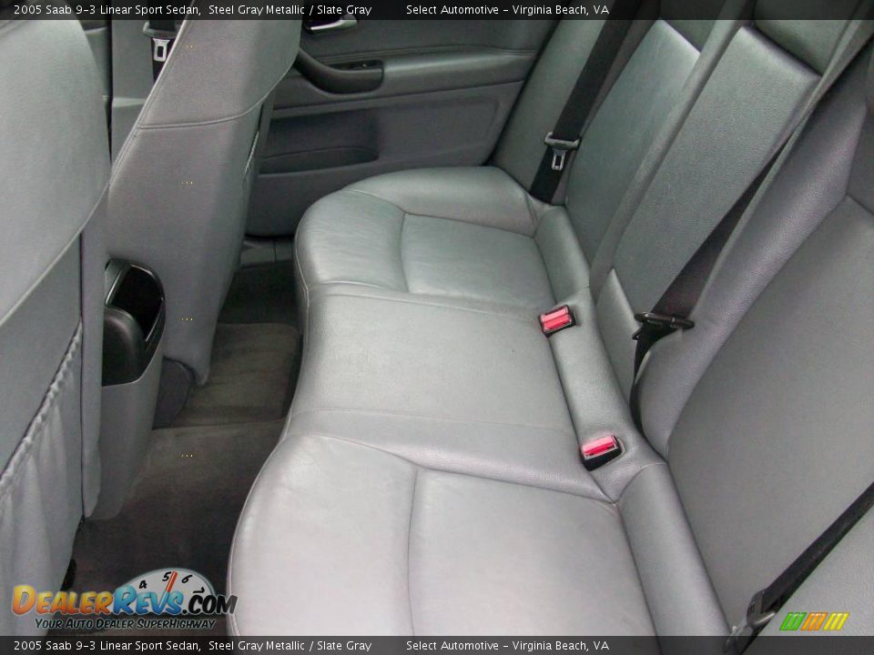 2005 Saab 9-3 Linear Sport Sedan Steel Gray Metallic / Slate Gray Photo #14