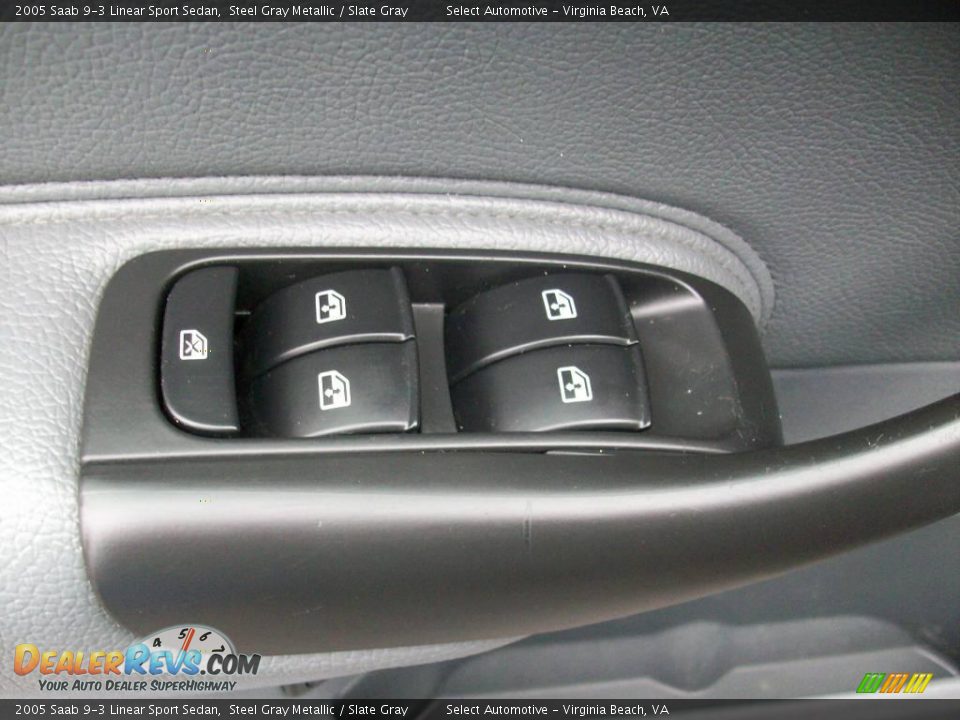 2005 Saab 9-3 Linear Sport Sedan Steel Gray Metallic / Slate Gray Photo #16