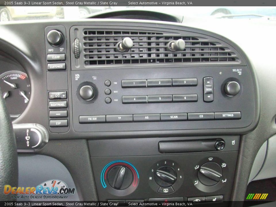 2005 Saab 9-3 Linear Sport Sedan Steel Gray Metallic / Slate Gray Photo #18