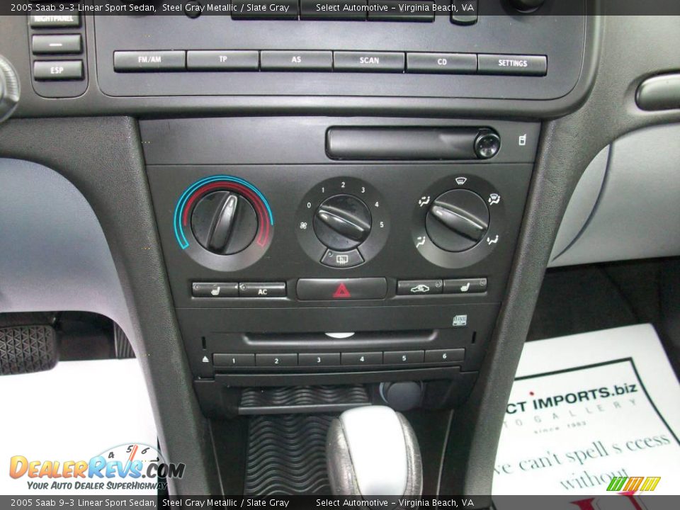 2005 Saab 9-3 Linear Sport Sedan Steel Gray Metallic / Slate Gray Photo #19