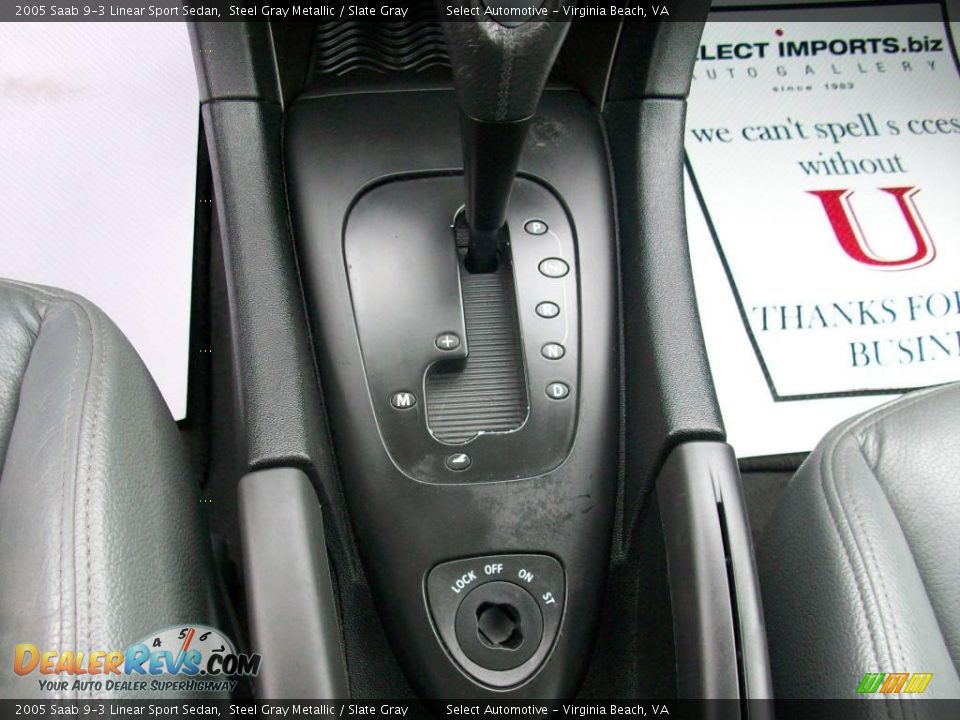 2005 Saab 9-3 Linear Sport Sedan Steel Gray Metallic / Slate Gray Photo #21