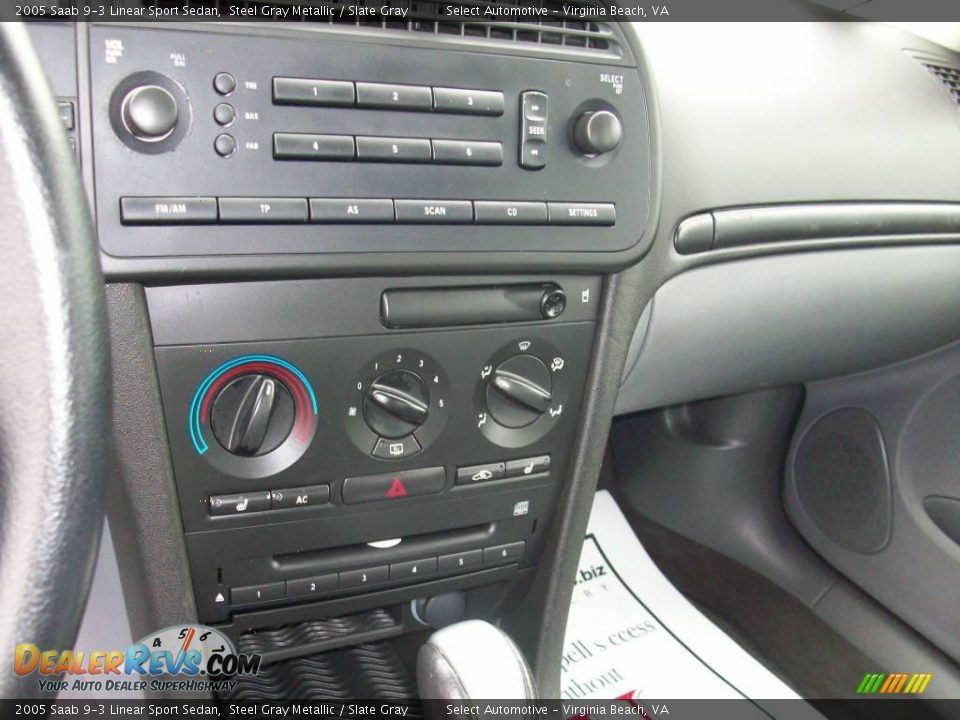 2005 Saab 9-3 Linear Sport Sedan Steel Gray Metallic / Slate Gray Photo #22
