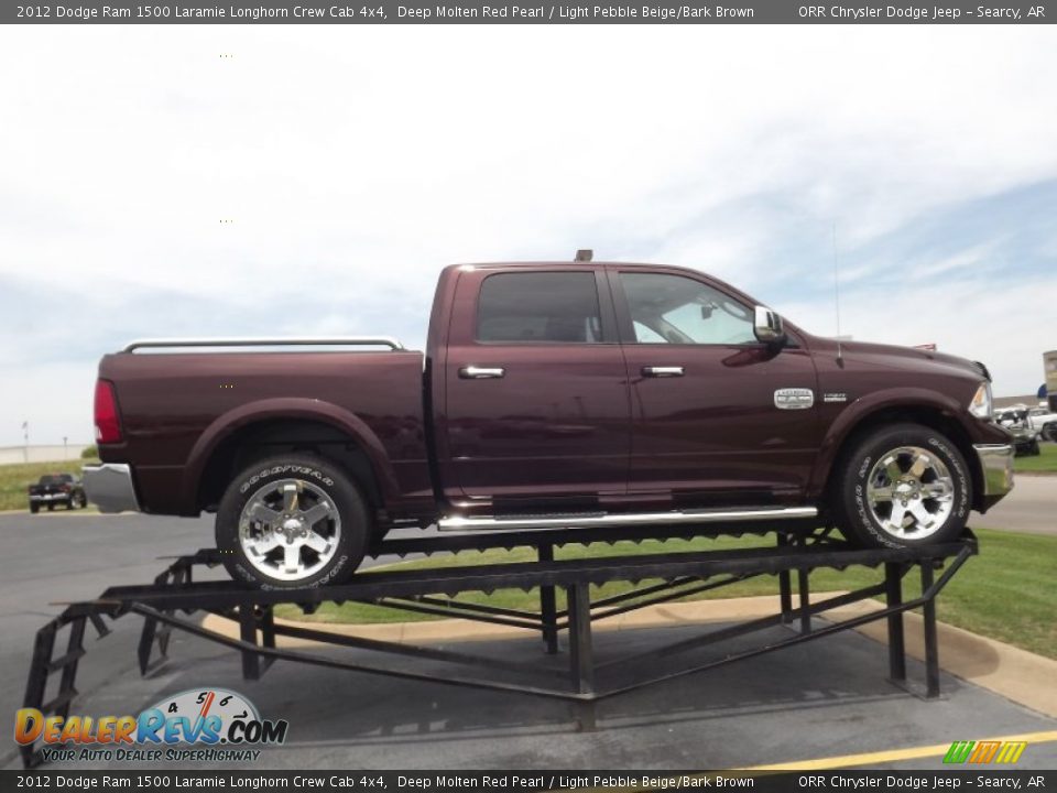 Deep Molten Red Pearl 2012 Dodge Ram 1500 Laramie Longhorn Crew Cab 4x4 Photo #4