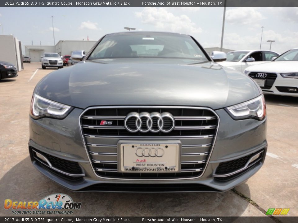2013 Audi S5 3.0 TFSI quattro Coupe Monsoon Gray Metallic / Black Photo #2