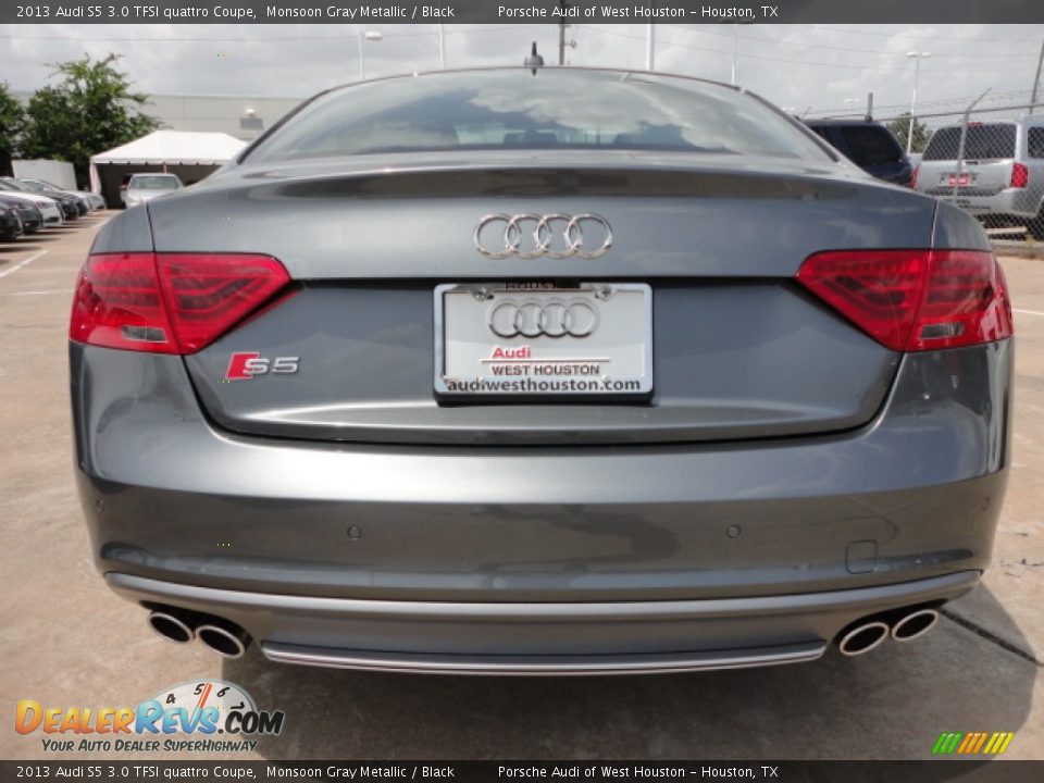 2013 Audi S5 3.0 TFSI quattro Coupe Monsoon Gray Metallic / Black Photo #4