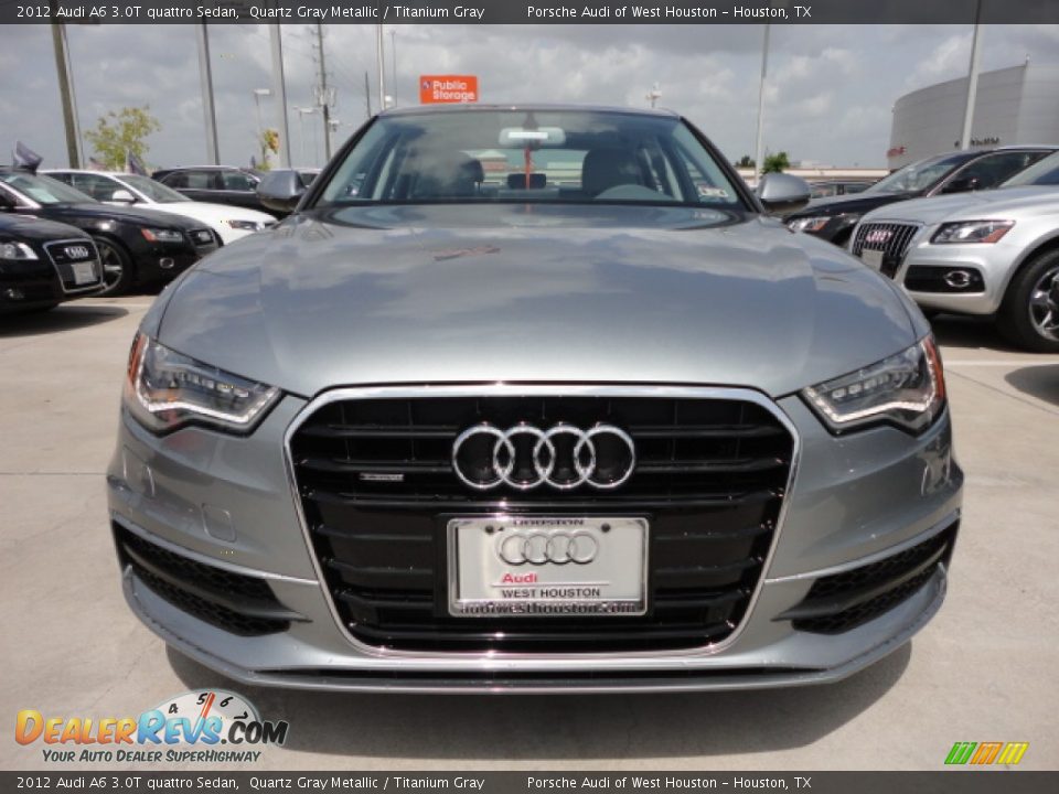 2012 Audi A6 3.0T quattro Sedan Quartz Gray Metallic / Titanium Gray Photo #2