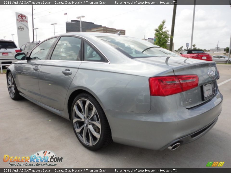 2012 Audi A6 3.0T quattro Sedan Quartz Gray Metallic / Titanium Gray Photo #3