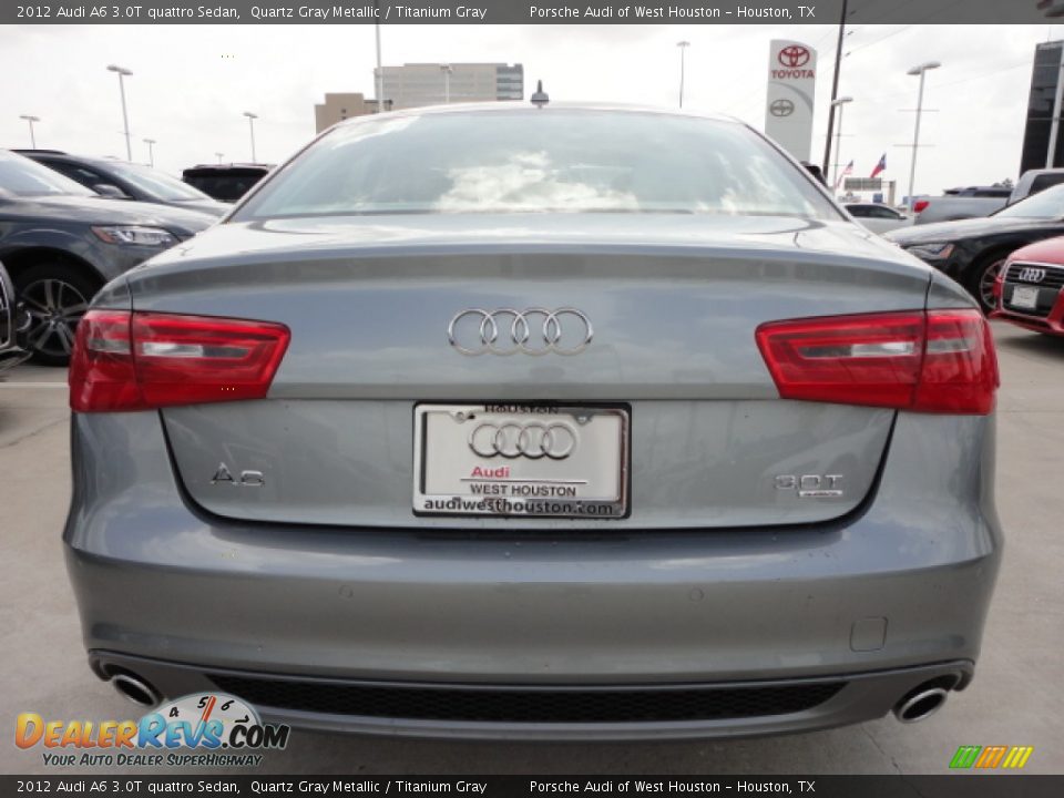 2012 Audi A6 3.0T quattro Sedan Quartz Gray Metallic / Titanium Gray Photo #4