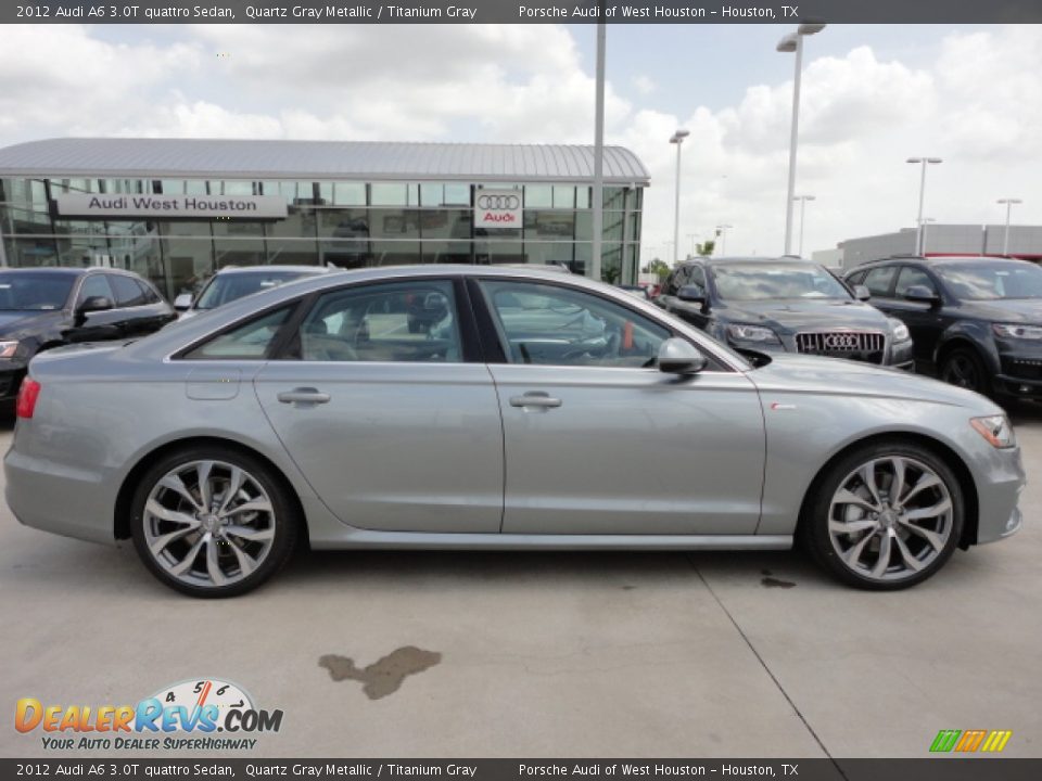 2012 Audi A6 3.0T quattro Sedan Quartz Gray Metallic / Titanium Gray Photo #5