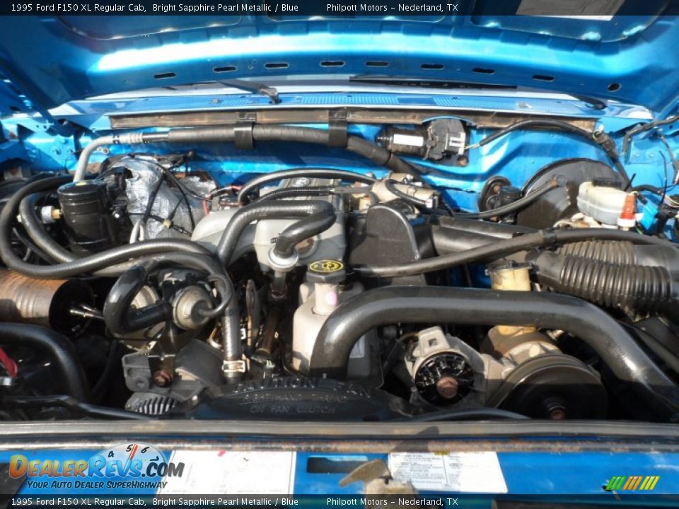 1995 Ford F150 XL Regular Cab 4.9 Liter OHV 12-Valve Inline 6 Cylinder Engine Photo #18