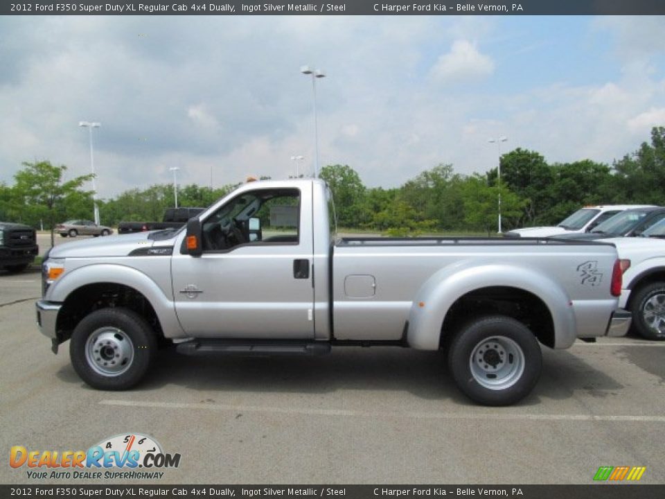 Ingot Silver Metallic 2012 Ford F350 Super Duty XL Regular Cab 4x4 Dually Photo #10