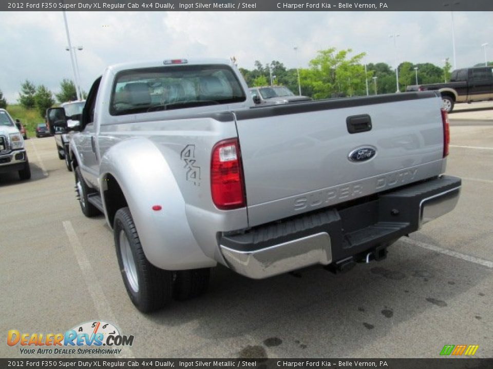 Ingot Silver Metallic 2012 Ford F350 Super Duty XL Regular Cab 4x4 Dually Photo #12