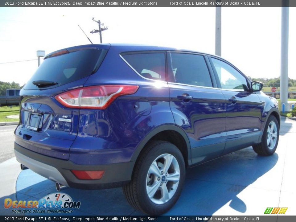 2013 Ford Escape SE 1.6L EcoBoost Deep Impact Blue Metallic / Medium Light Stone Photo #3