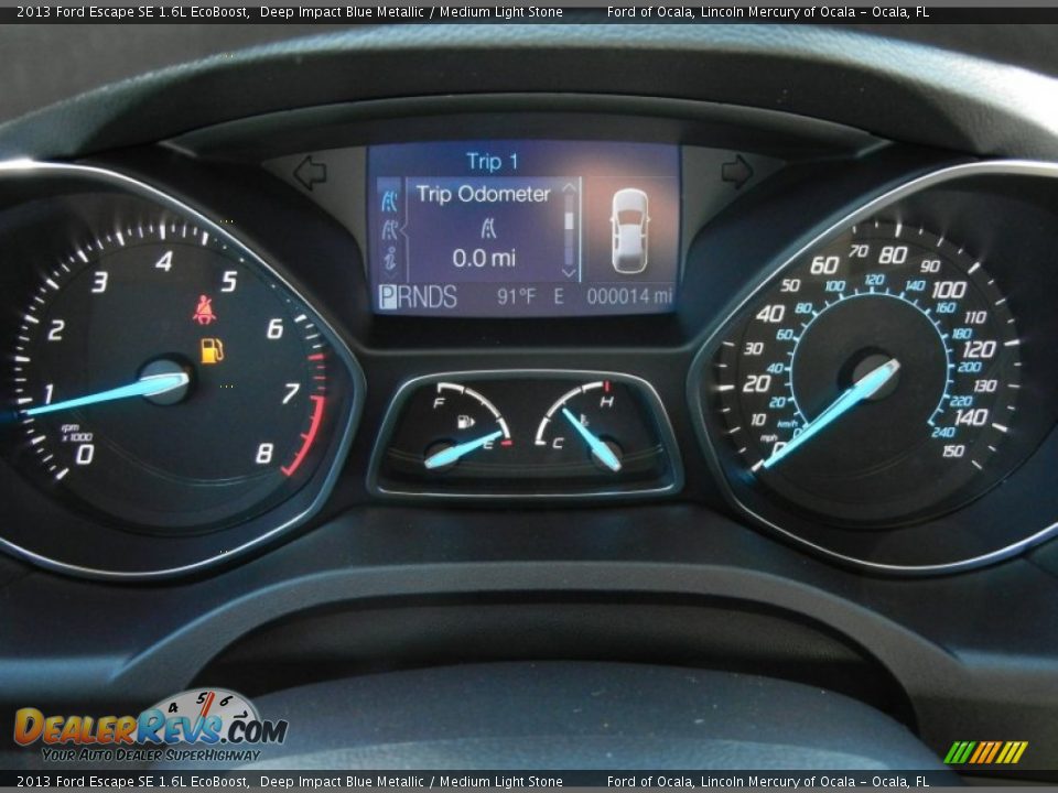 2013 Ford Escape SE 1.6L EcoBoost Gauges Photo #8